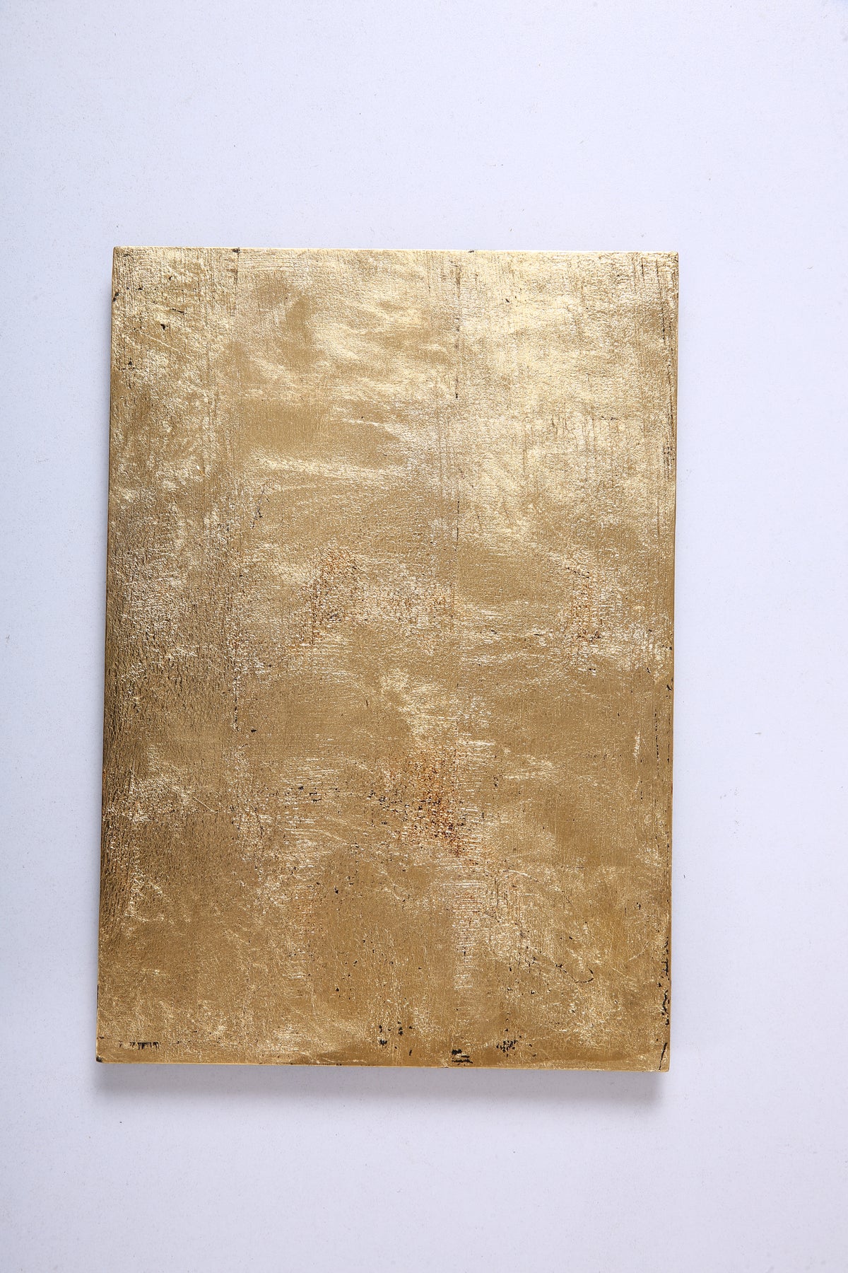 Aged Gold-Tone Chinese Lacquer Rectangular Wood Tray