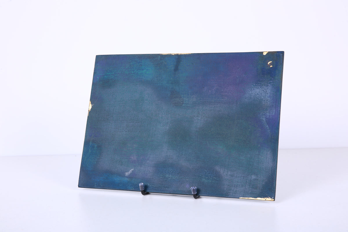 Deep Green Chinese Lacquer Rectangular Wood Tray