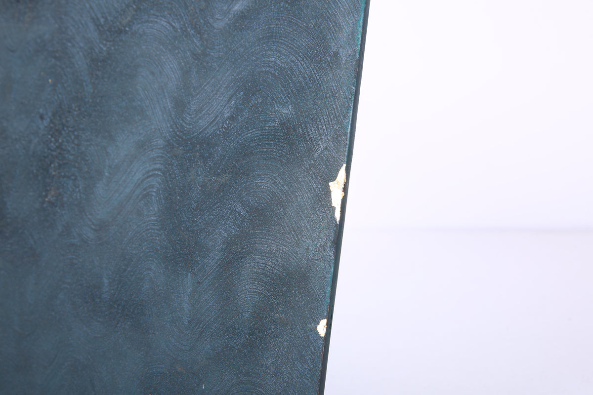 Smoky Gray Chinese Lacquer Rectangular Wood Tray